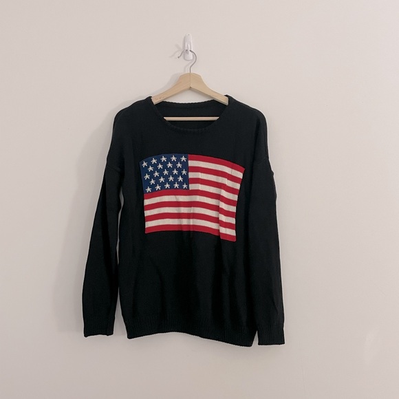 Brandy Melville sweater with US flag